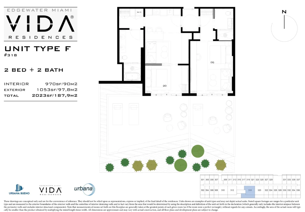 Planos de planta Vida Residences