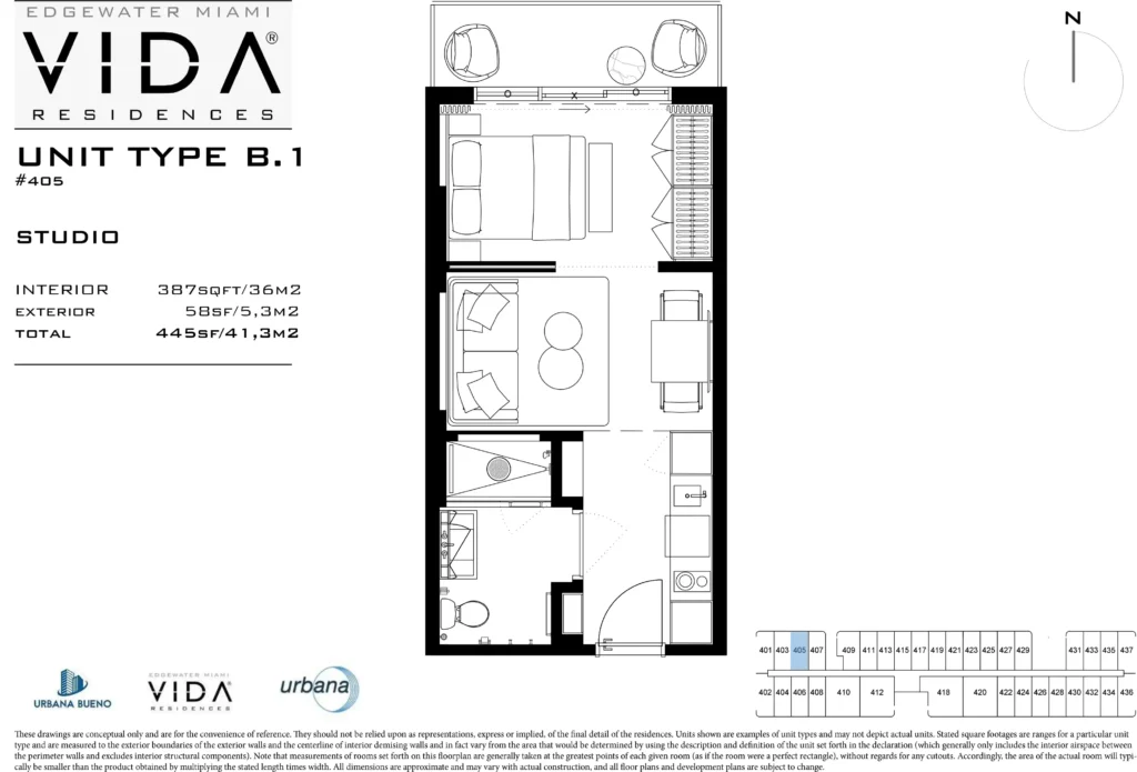 Planos de planta Vida Residences