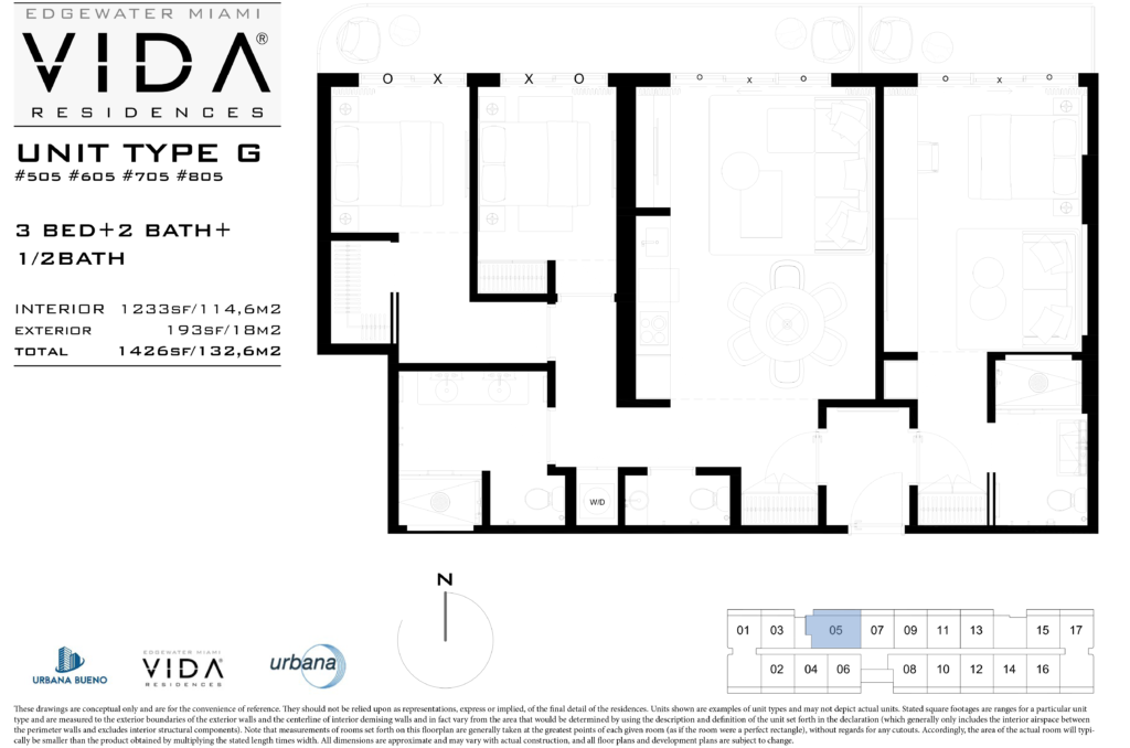 Planos de planta Vida Residences