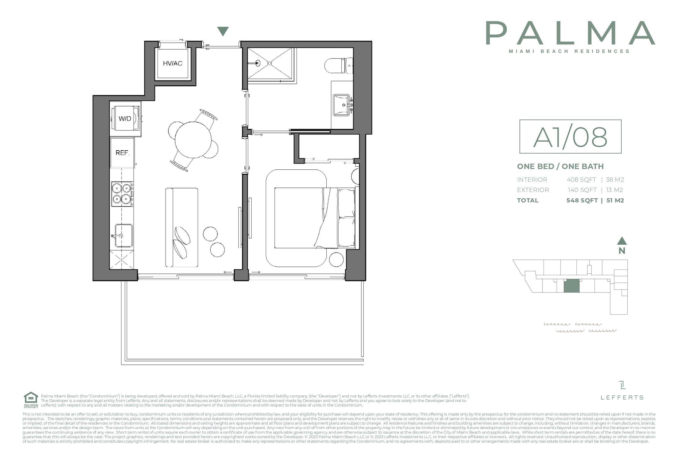 Planos de planta de Palma Residences Miami Beach