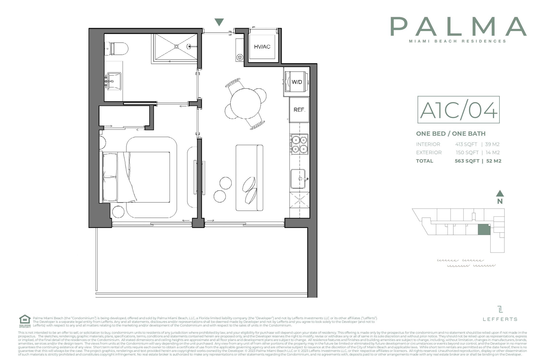 Planos de planta de Palma Residences Miami Beach