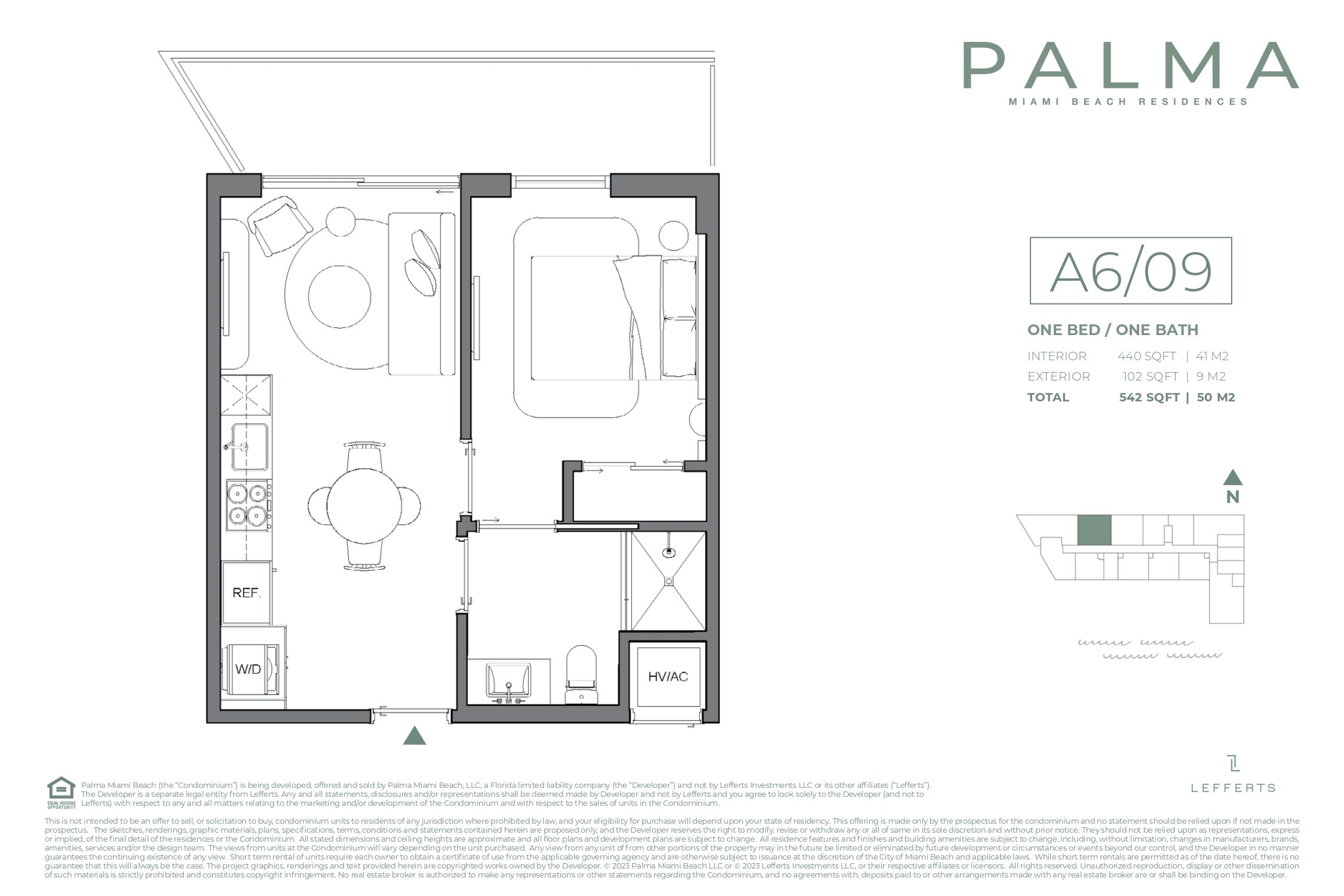 Planos de planta de Palma Residences Miami Beach