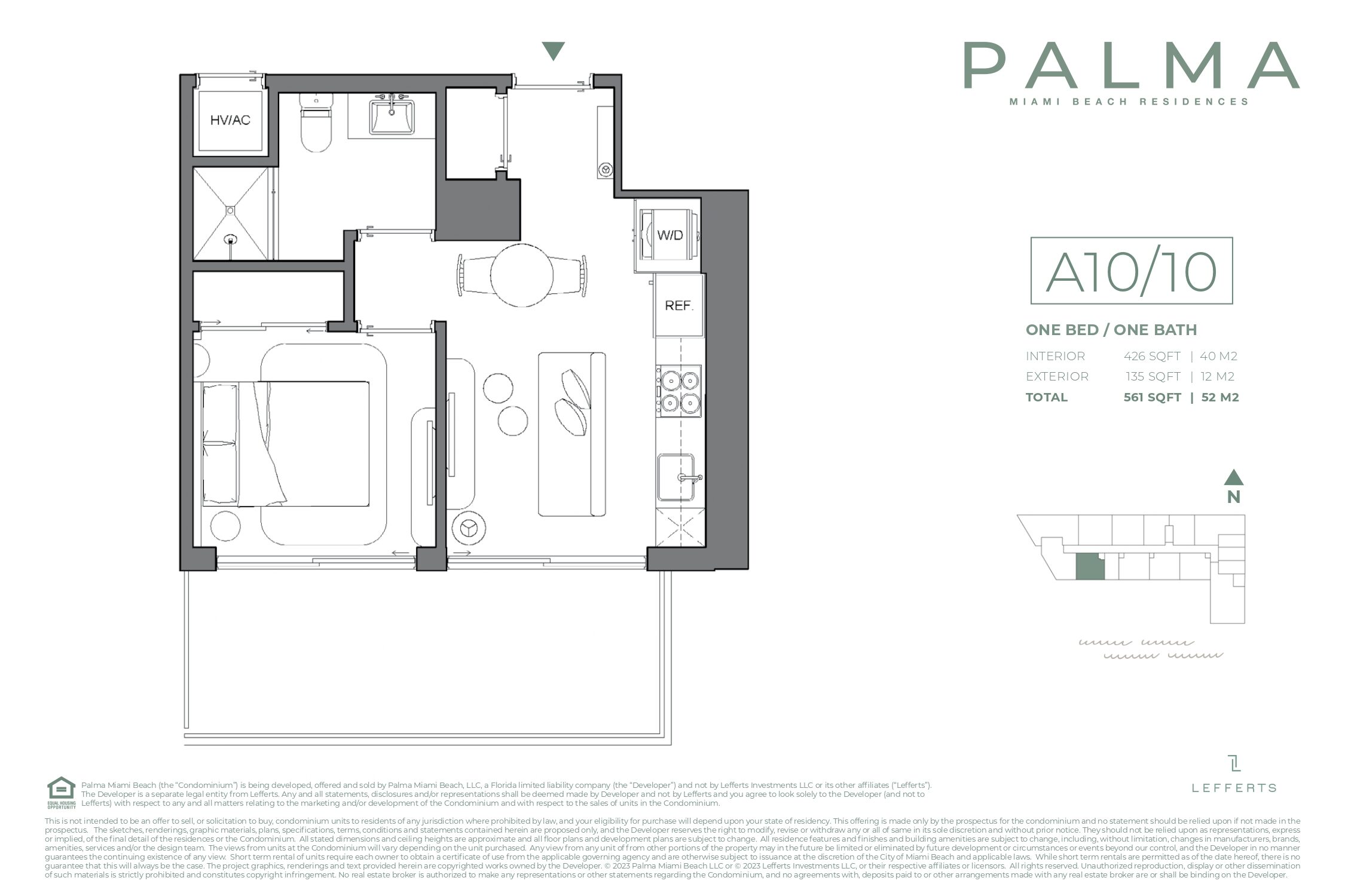 Planos de planta de Palma Residences Miami Beach