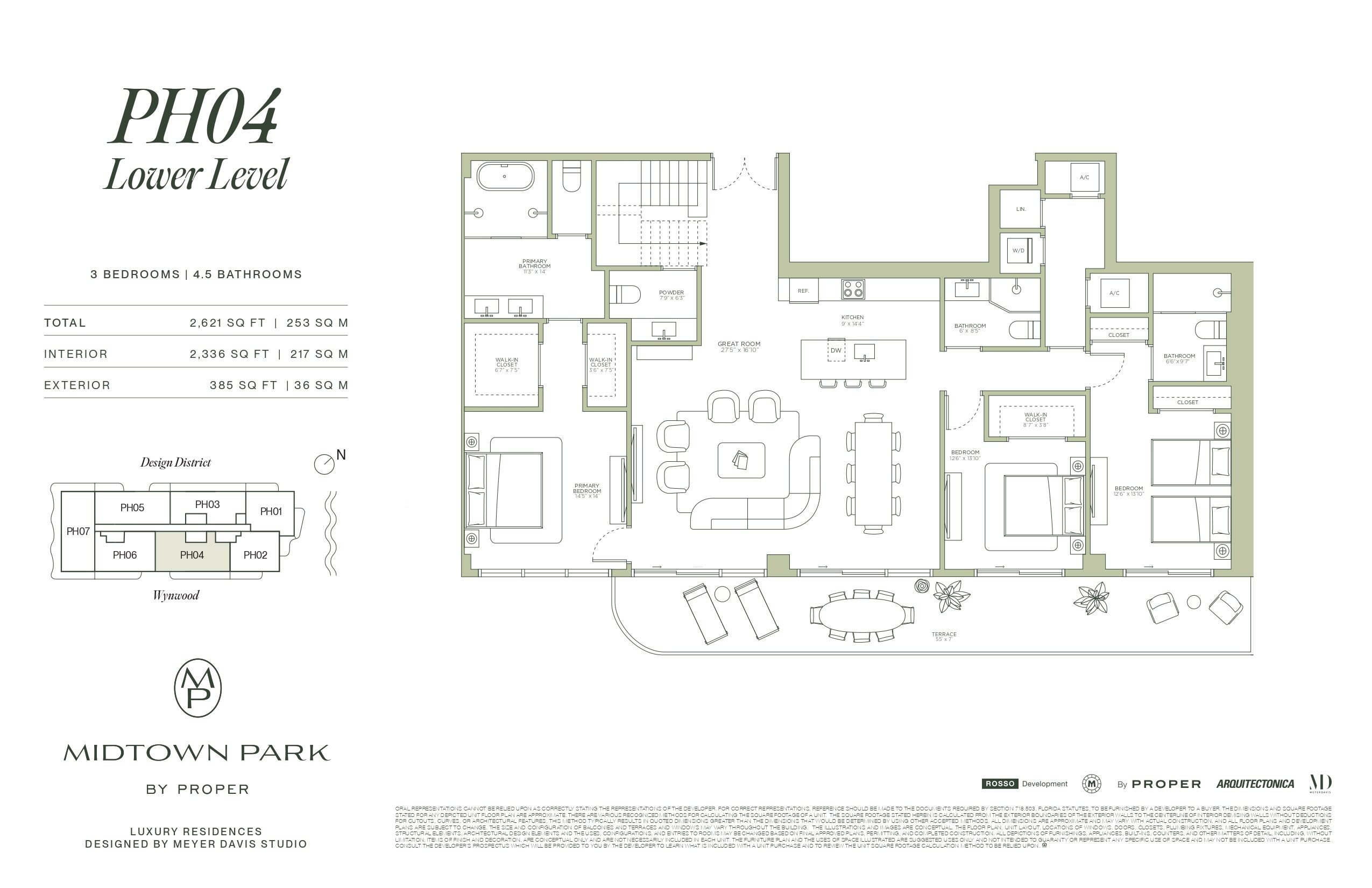 Planos del proyecto Midtown Park