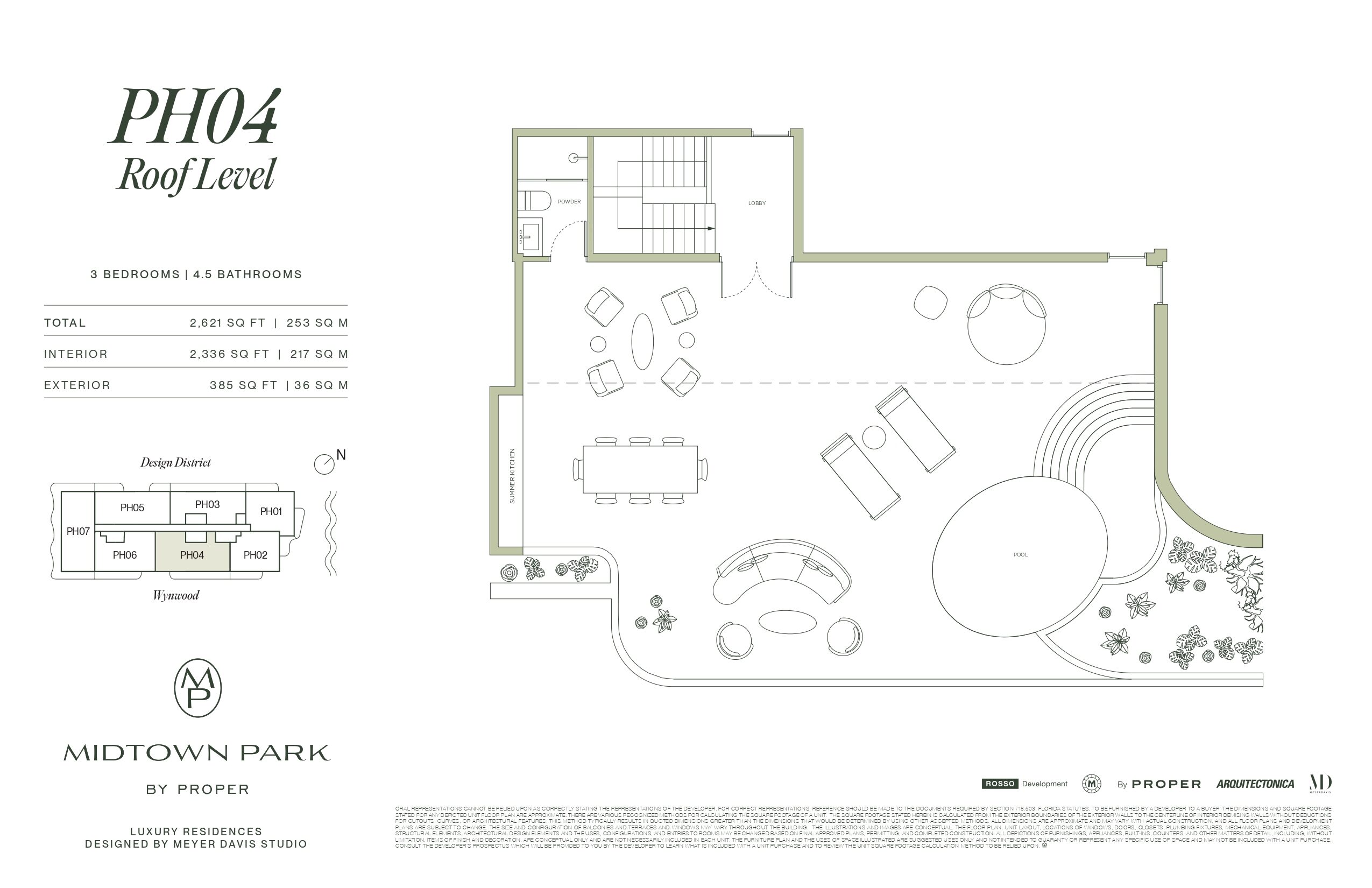 Planos del proyecto Midtown Park