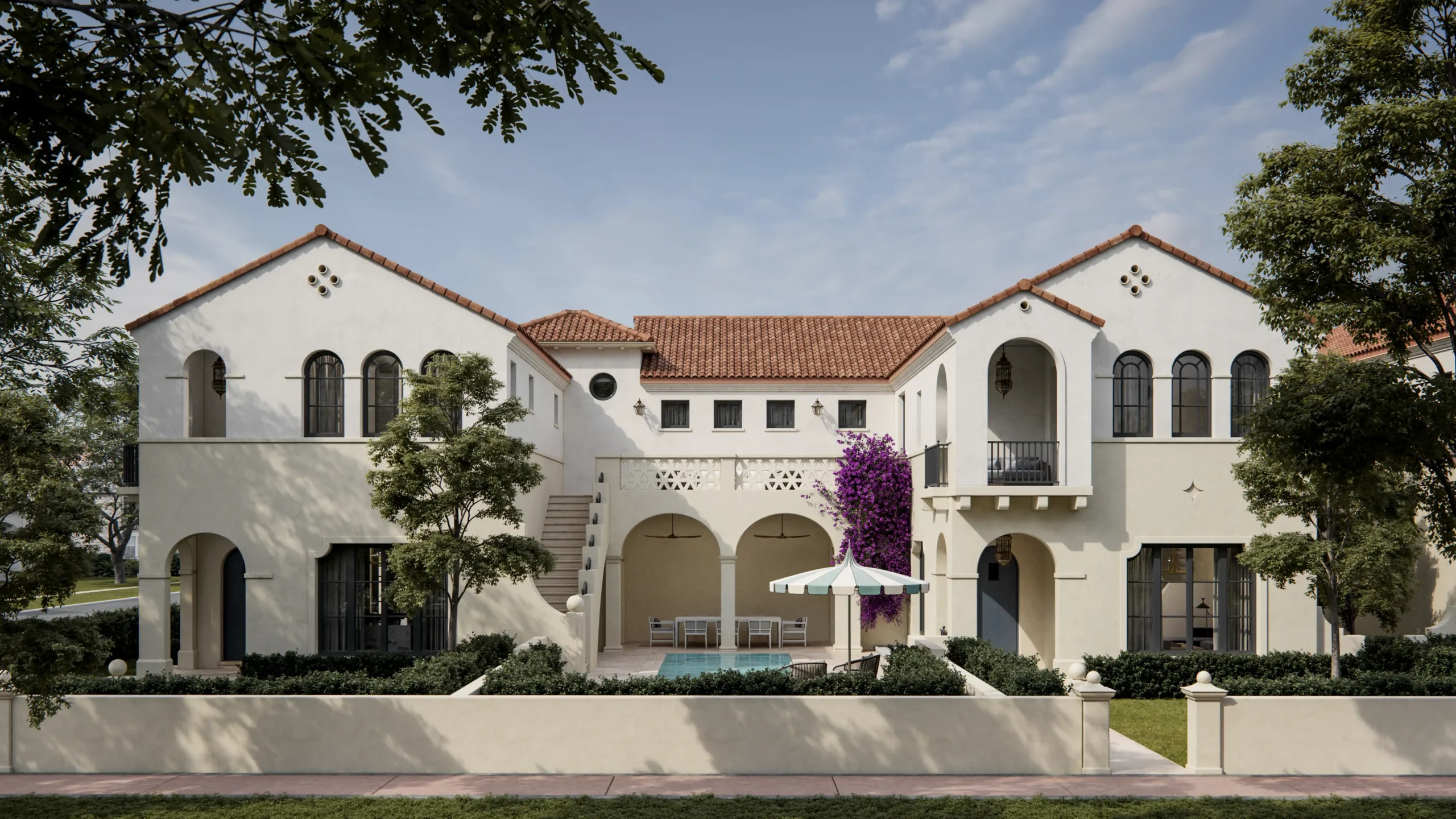 Render del proyecto Villas de Coral Gables de MG developers