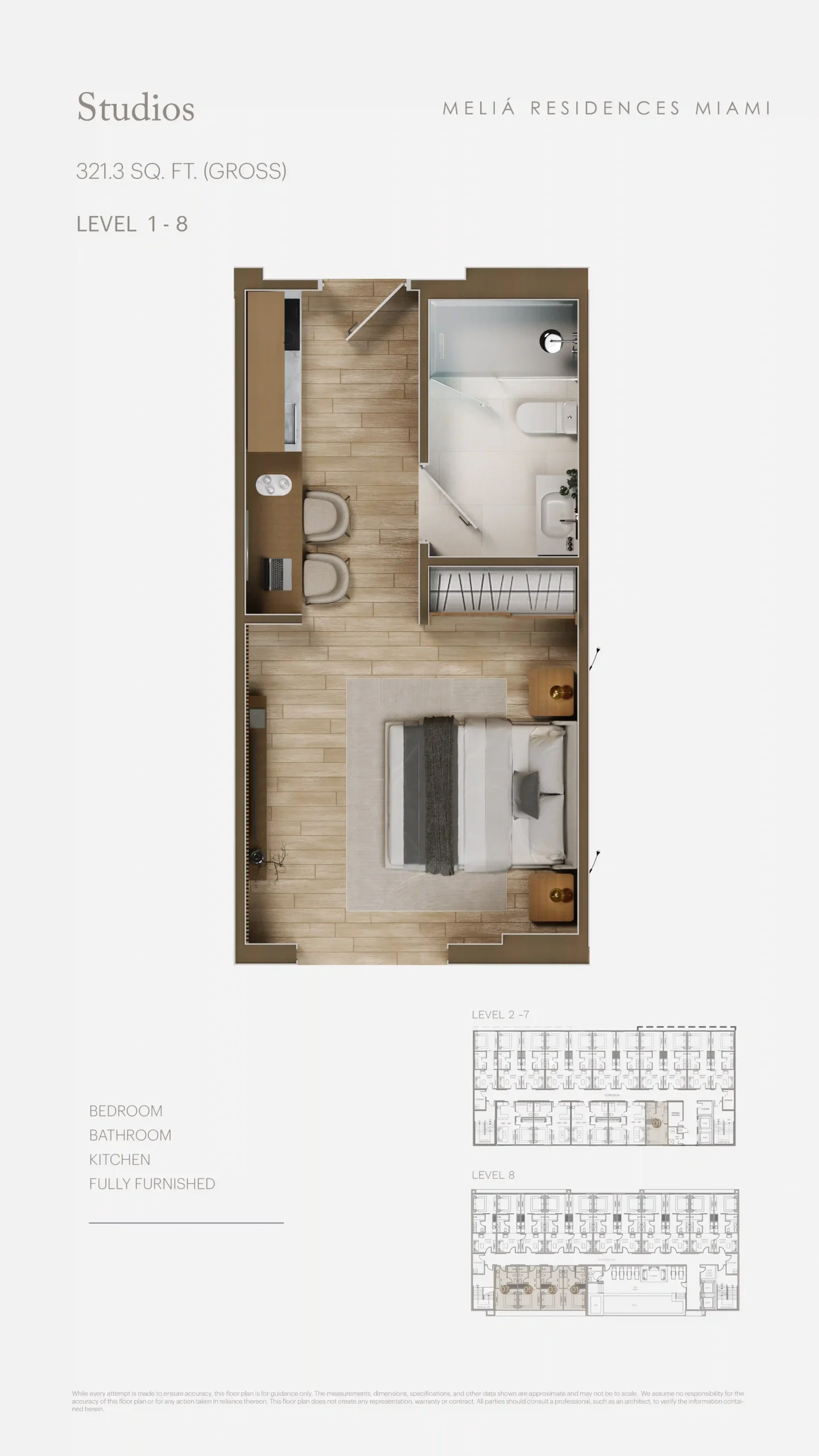 Planos de planta de Meliá Residences Miami