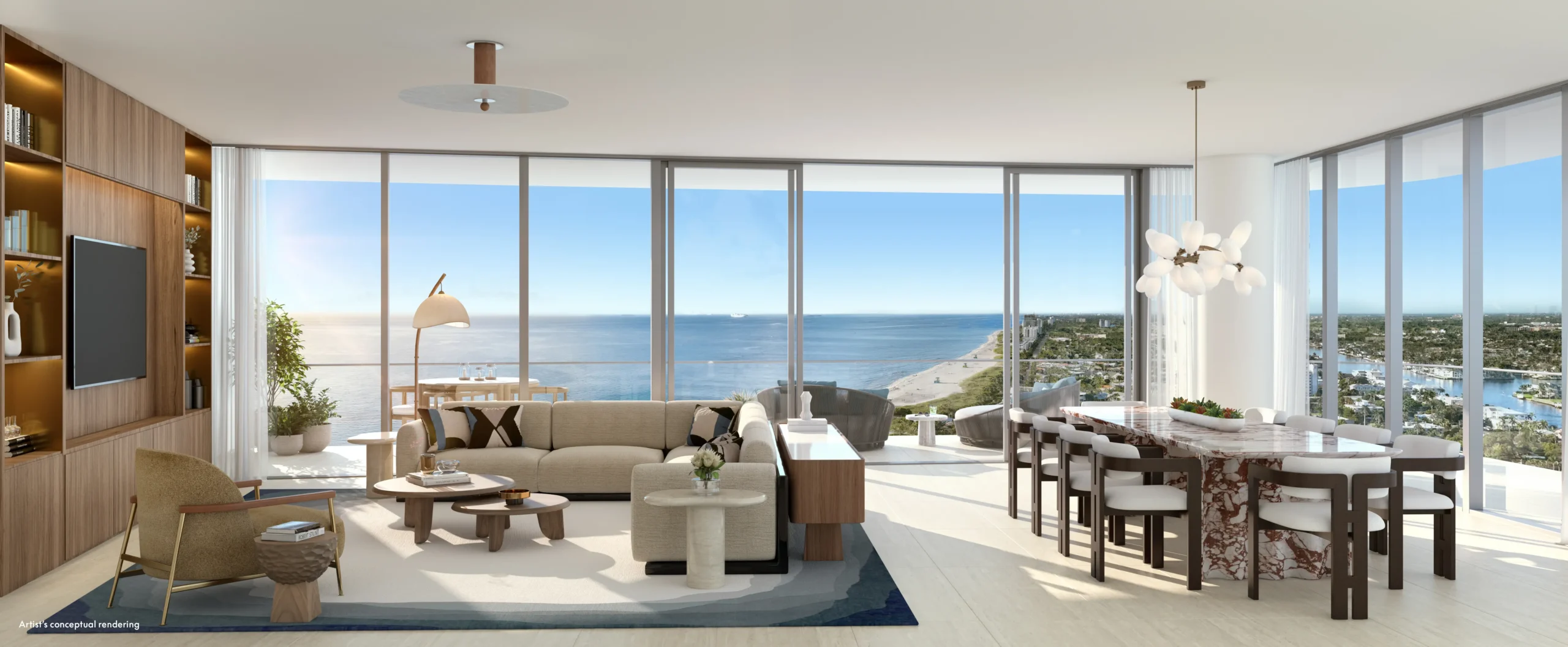 Interior de las Residencias W Pompano Beach