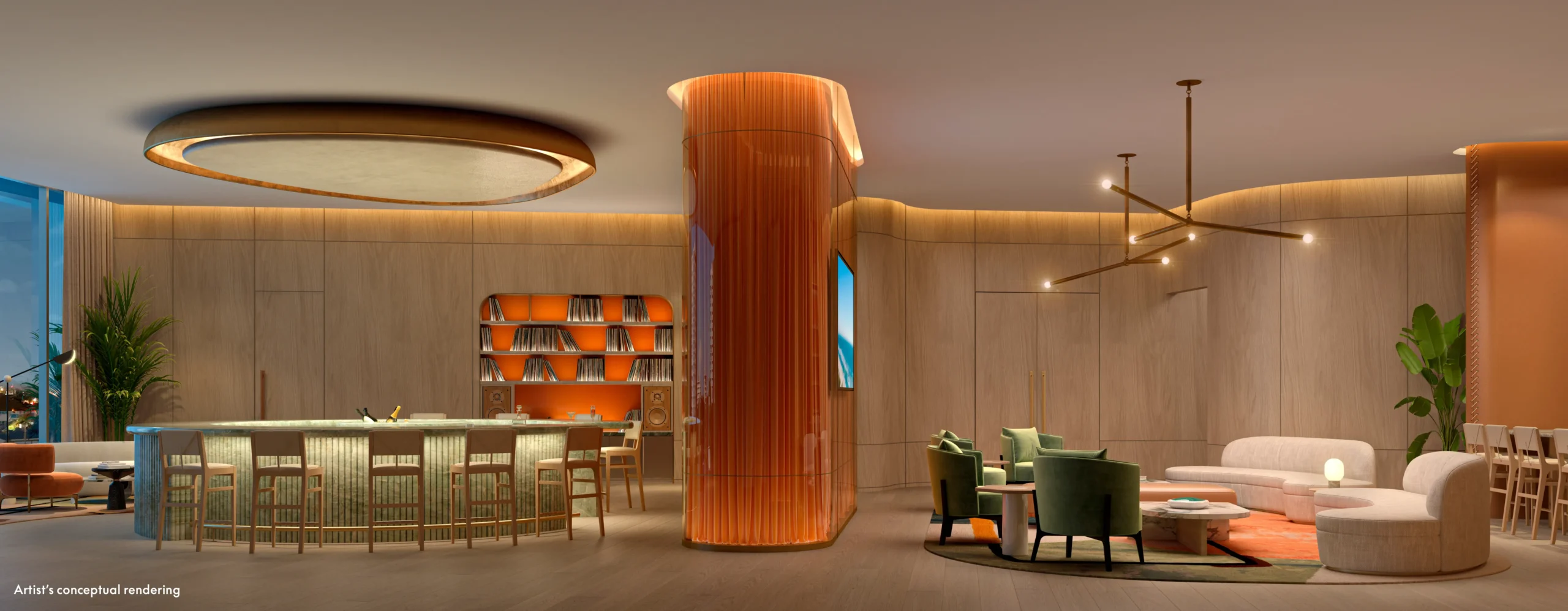 Interior de las Suites W Pompano Beach