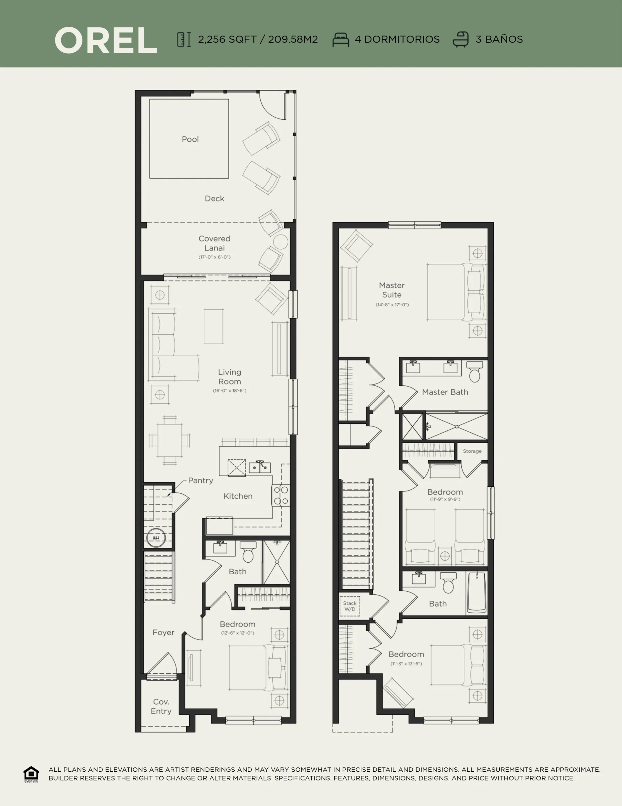 Modelo de planta Orel de Tranquility Homes Exclusive by Zenodro