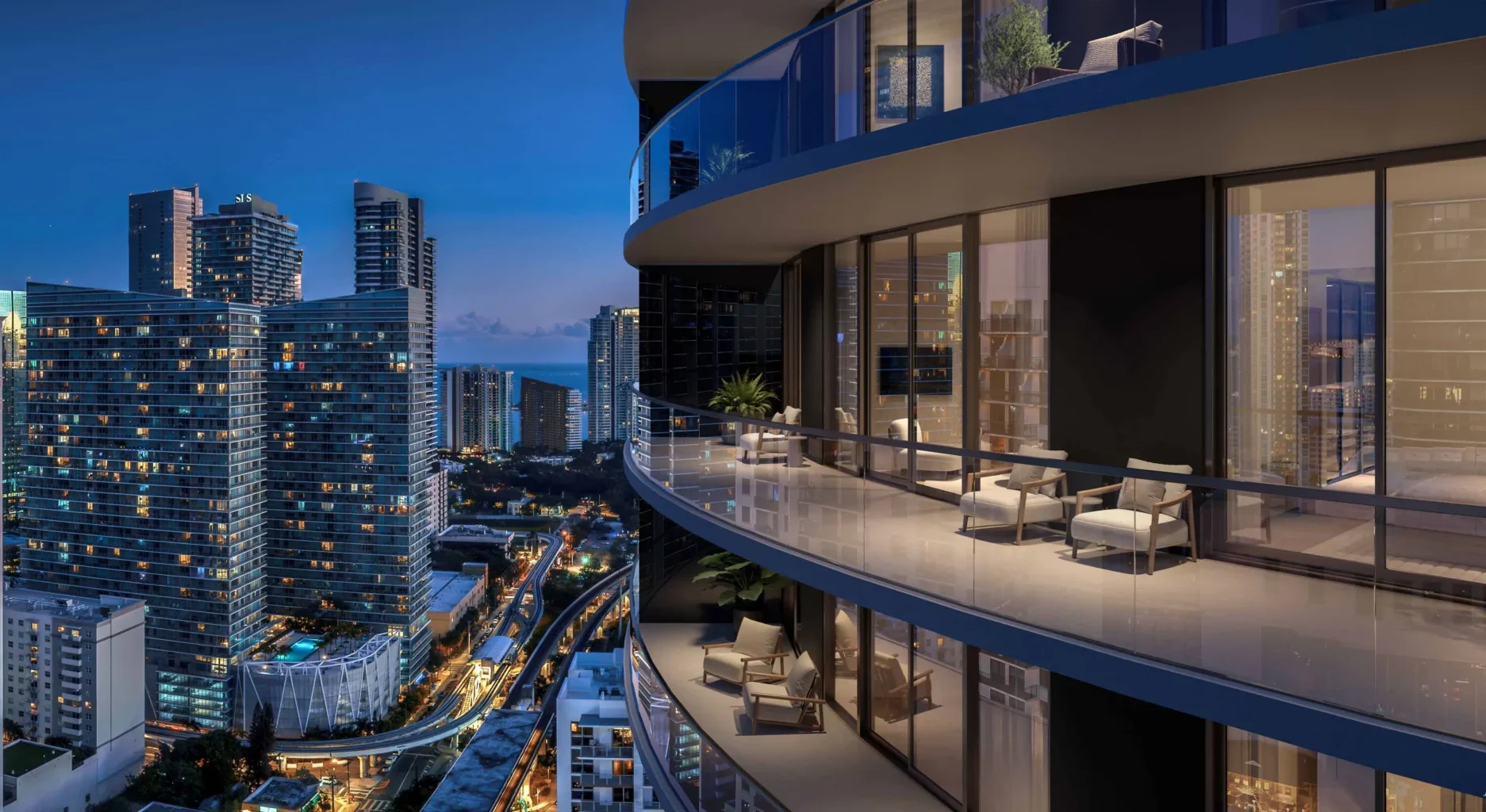 Balcón One Twenty Brickell Signature