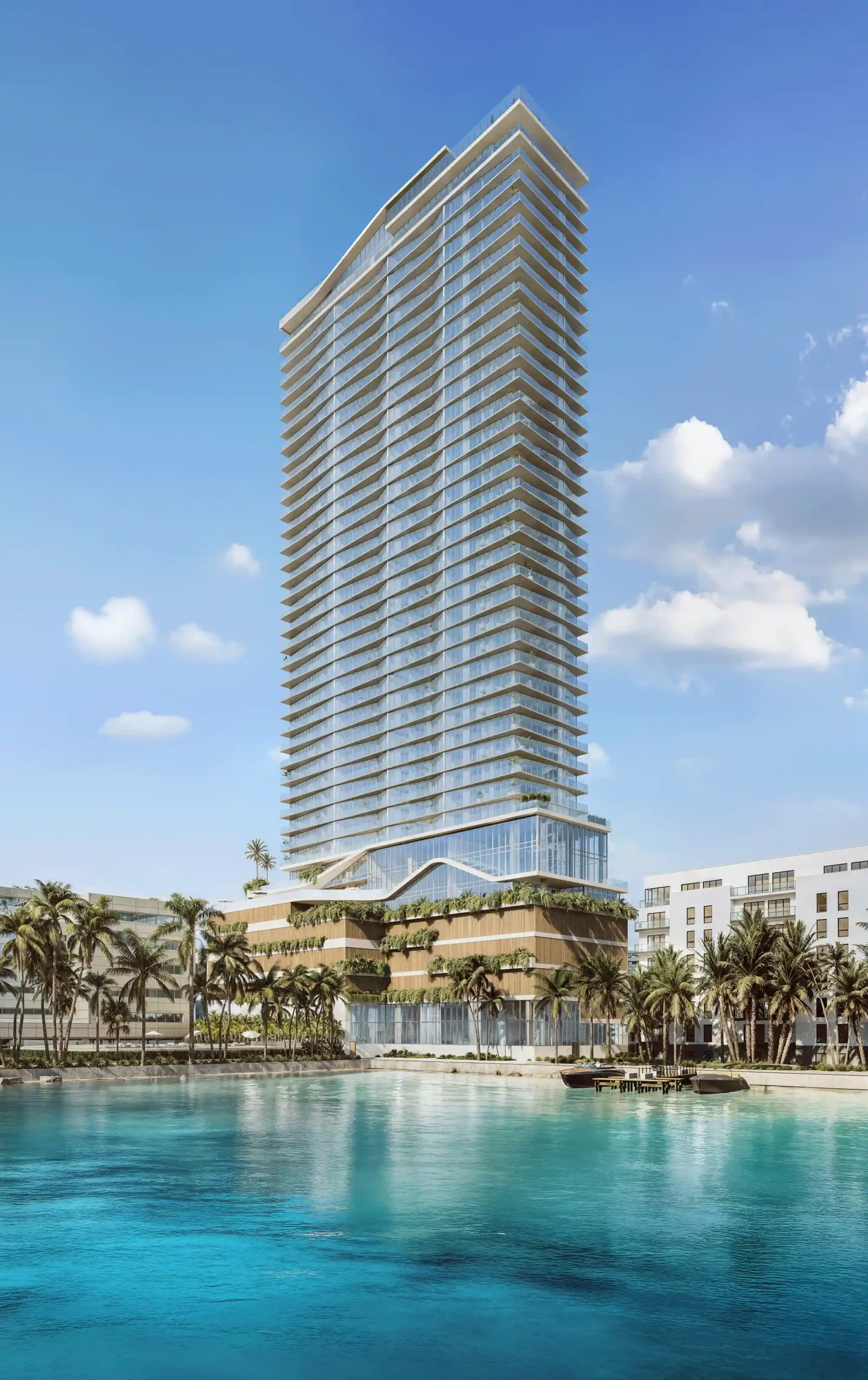 Fachada del edificio The cove Residences