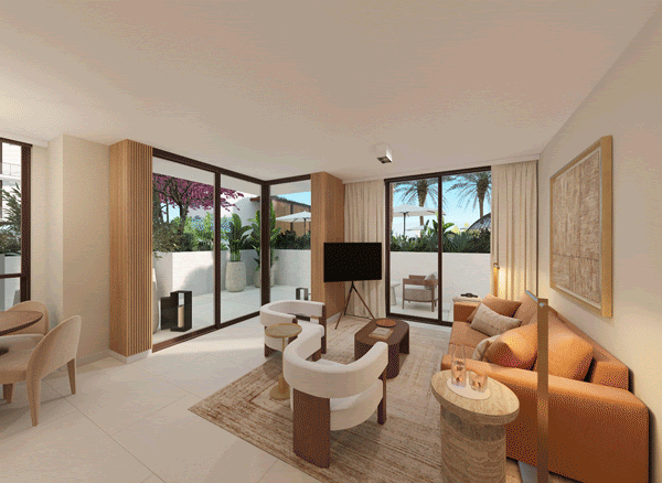 Diseño de espacios en el proyecto Cassia en Coral Gables