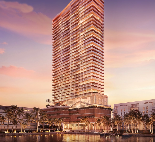The Cove Residences frente a la bahía de Biscayne