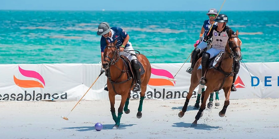 Jugadores durante campeonato de Miami Beach Polo World Cup